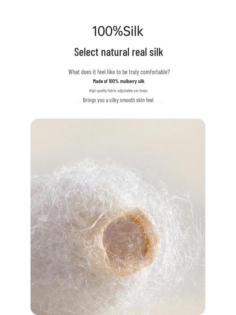 Women's Summer Silk Sun Protection Mask - 100% Mulberry Silk, Anti-UV, Breathable Veil with Eye Corner Shield.