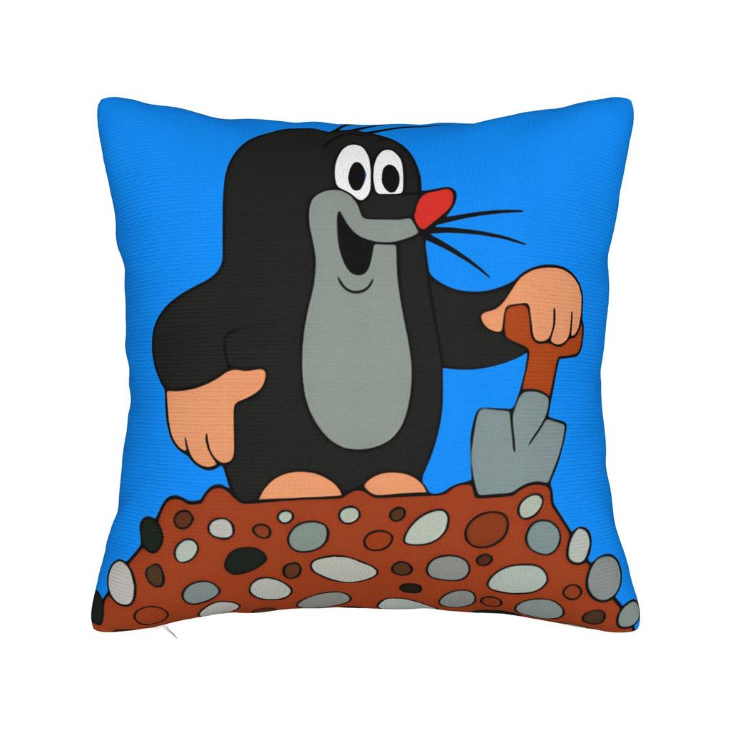 Working The Little Mole Pillow Case Graphic Pillow Cover For Wedding Party Home Decor Fashion Pillowcases