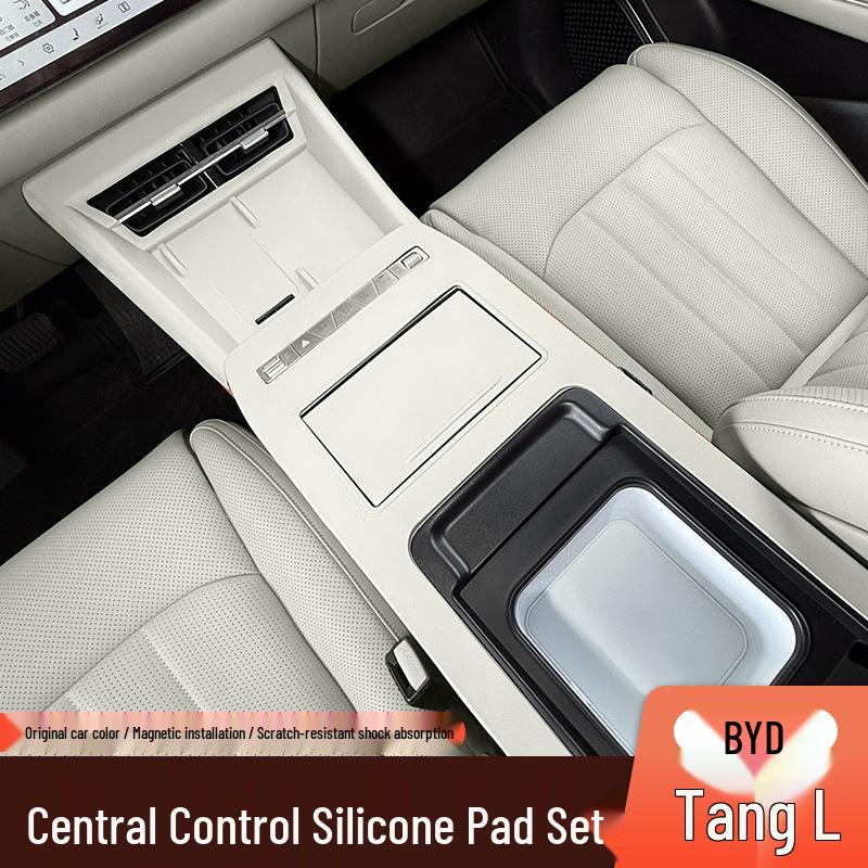 BYD Tang L Silikon Schalthebel & Konsolenmatte mit kabellosem Ladegerät