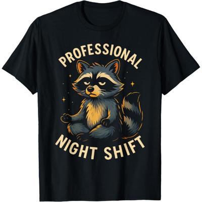 Zabawny Szop Zen Humor Profesjonalny Nocny Śmieciowy Panda Koszulka