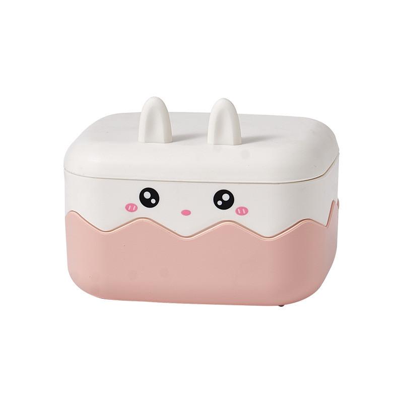 Creative Rabbit Soap Container With Double Layer Waterproof Travel Soap Holder For Bathroom Or Travel