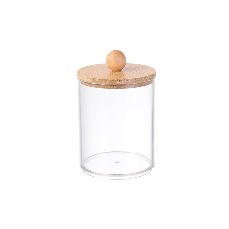 Cross-Border Exclusive Acrylic Cotton Ball Storage: Transparent, Dustproof, Portable, Stackable, Multifunctional Storage Jar.