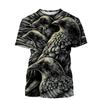 Animal Crow 3d Print Summer Men/Women O-Neck T-shirt Casual Short Sleeve Oversized T Shirt Fashion Streetwear Trend Men Clothing