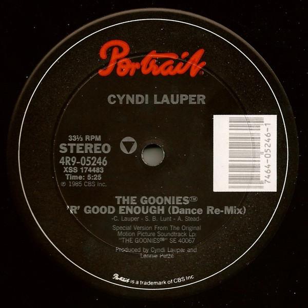 

12inch Record CYNDI LAUPER - The Goonies R Good Enough 4R905246 Portrait 1985 US Dance & Electronica Used