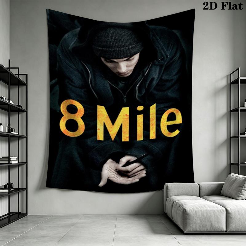Eminem Wall Tapestry Aesthetic Wall Hanging Printed Fabric Blanket Decorative Tapestries for Bedroom Living Room Home Decor