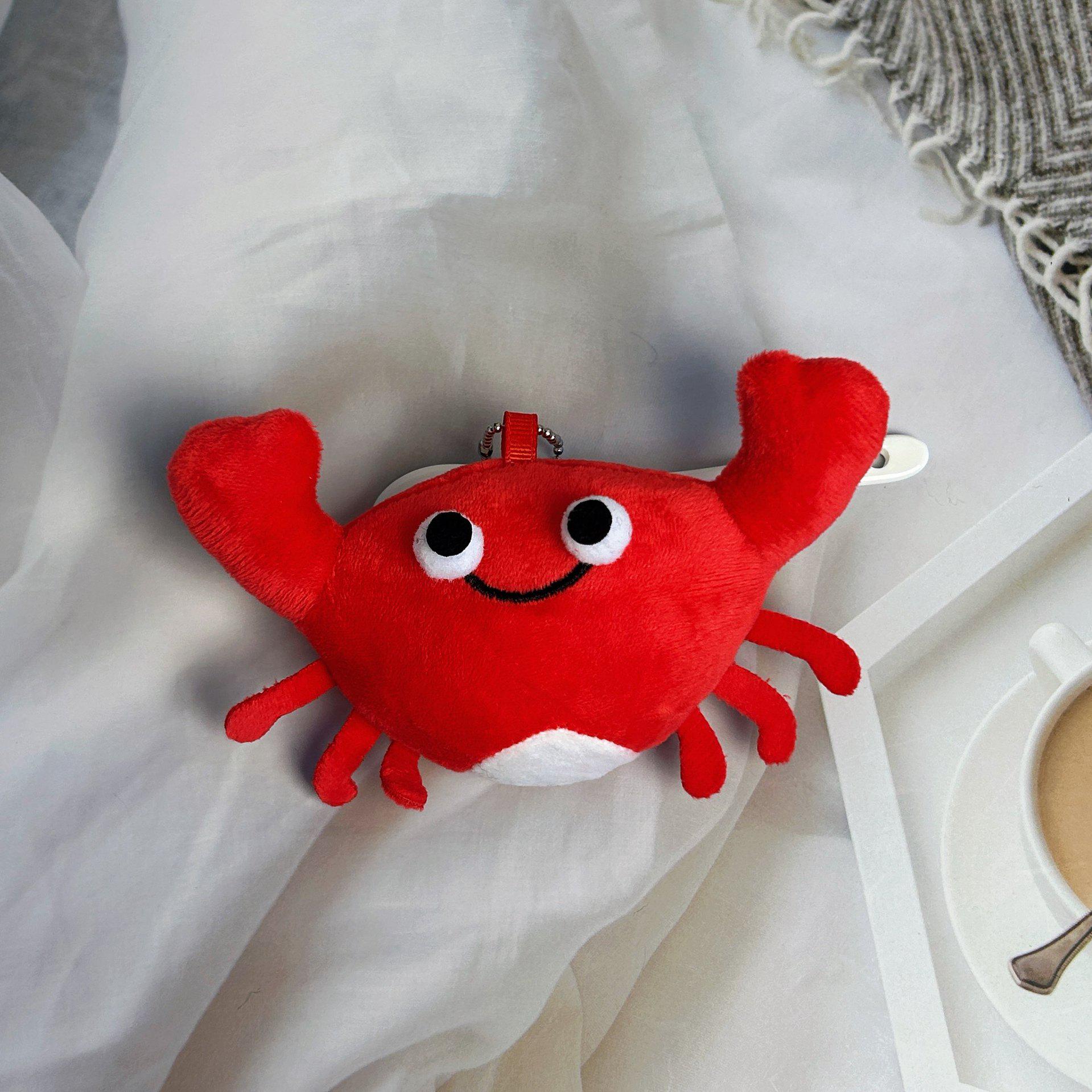 Cute Crayfish and Crab Marine Animal Plush Pendant Doll 17 cm