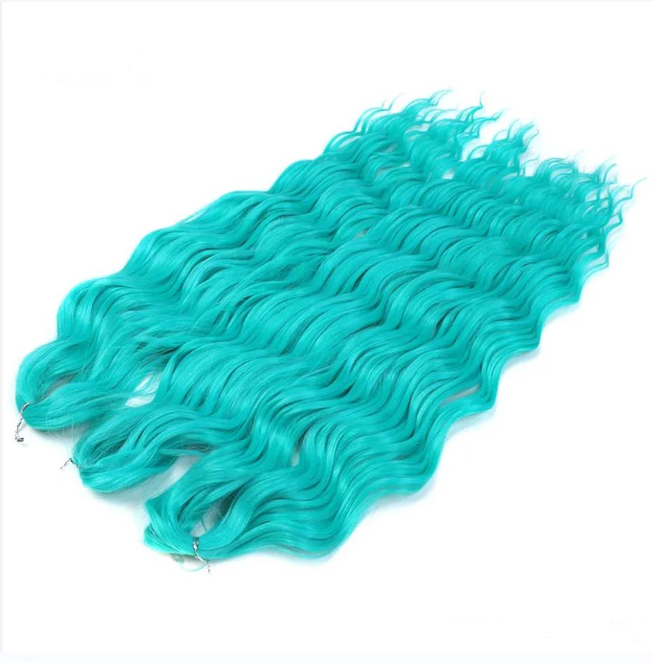 Rebecca Anna Curly Wig Loose Deep Water Wave Synthetic Crochet Braiding Hair Extensions  Soft for Ombre Hairpieces