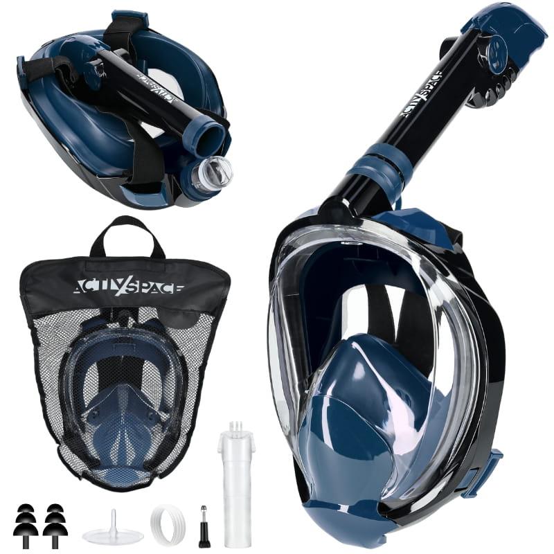 Full Face Snorkeling Mask, Anti-Fog, S/M M01