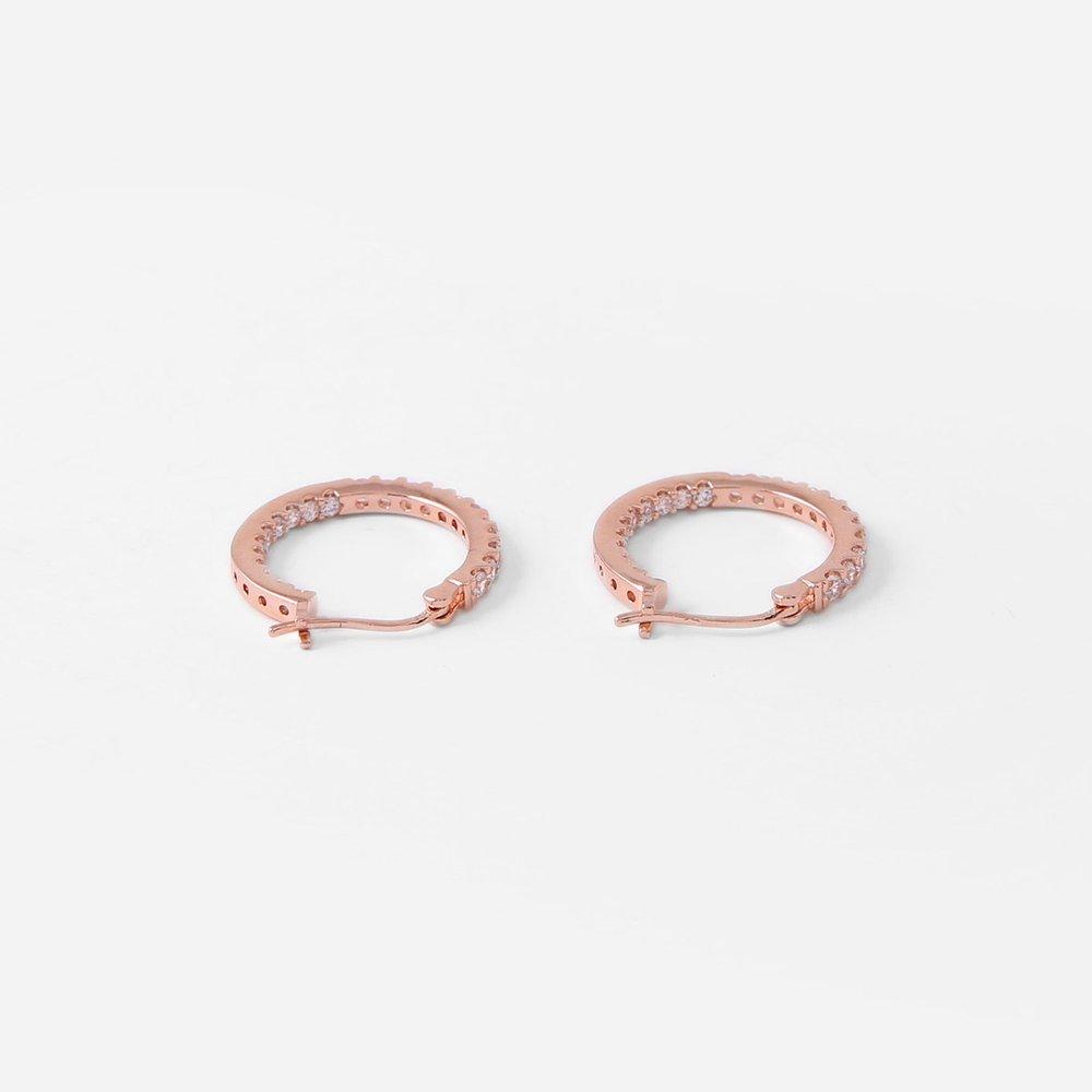 [Judy And Paul] Azuh White Crystal Ring Earrings E51160