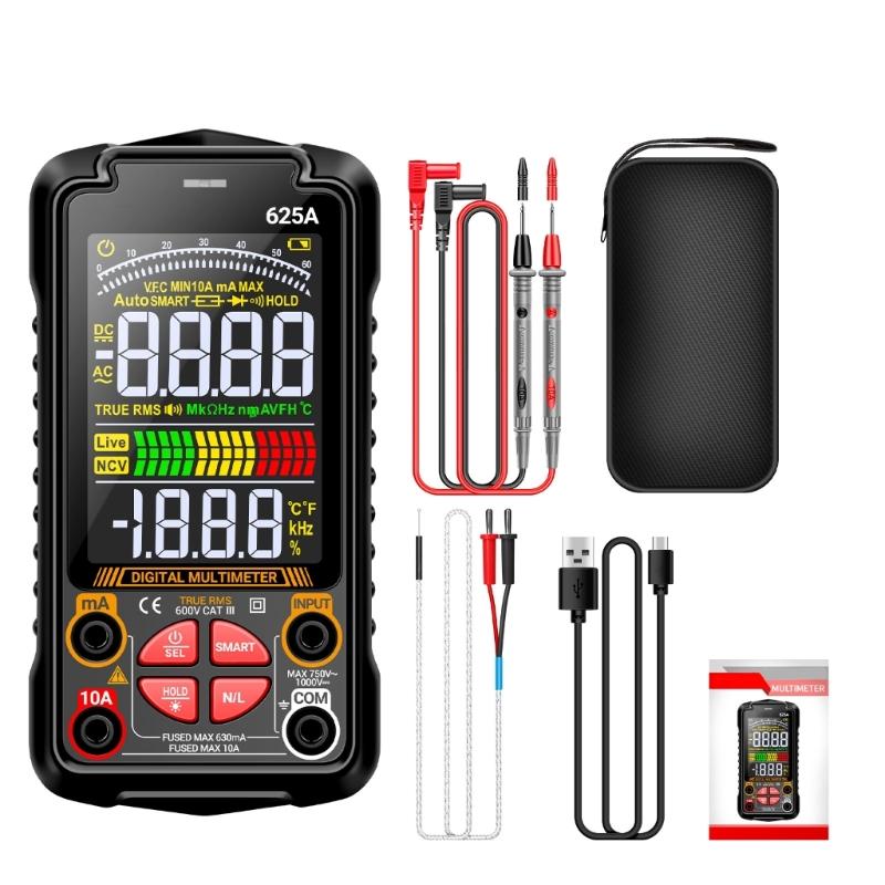 

Multifunction Digital Multimete True RMS Handheld High Precisions Tester NCV Votage Current Resistance 1