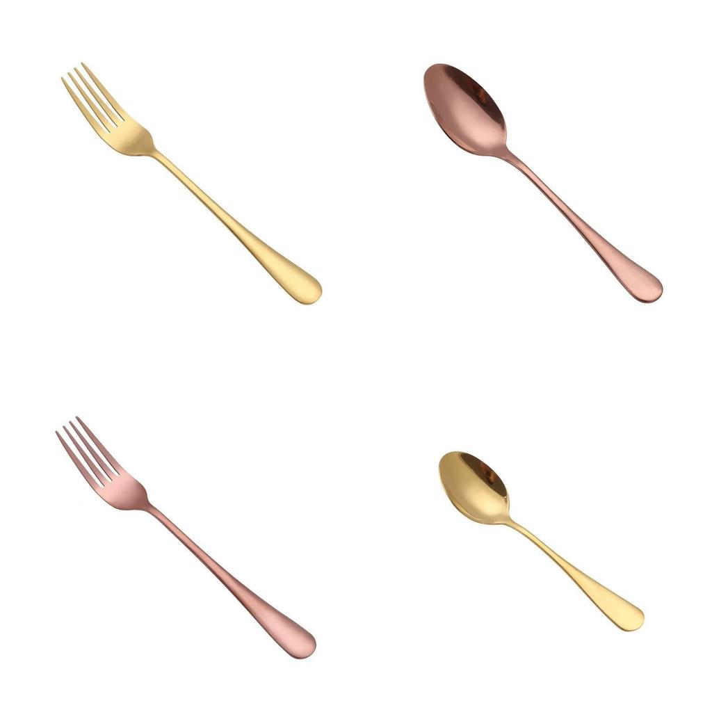 Stainless Steel Steak Knife Fork Spoon Set With Mirror Finish For Adult Dining And Gift Giving
