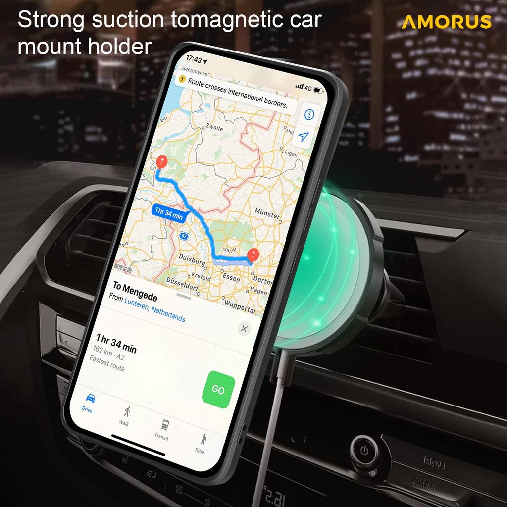 AMORUS For Samsung Galaxy S25 Edge Case Kickstand PC+TPU Phone Cover with Camera Lens Slider