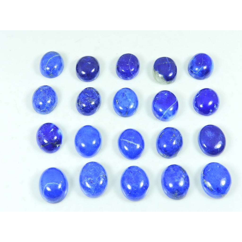 10X12MM Natural Lapis Lazuli Round Cabochon Loose Gemstone 20Pcs Lot 100Cts. C-3785