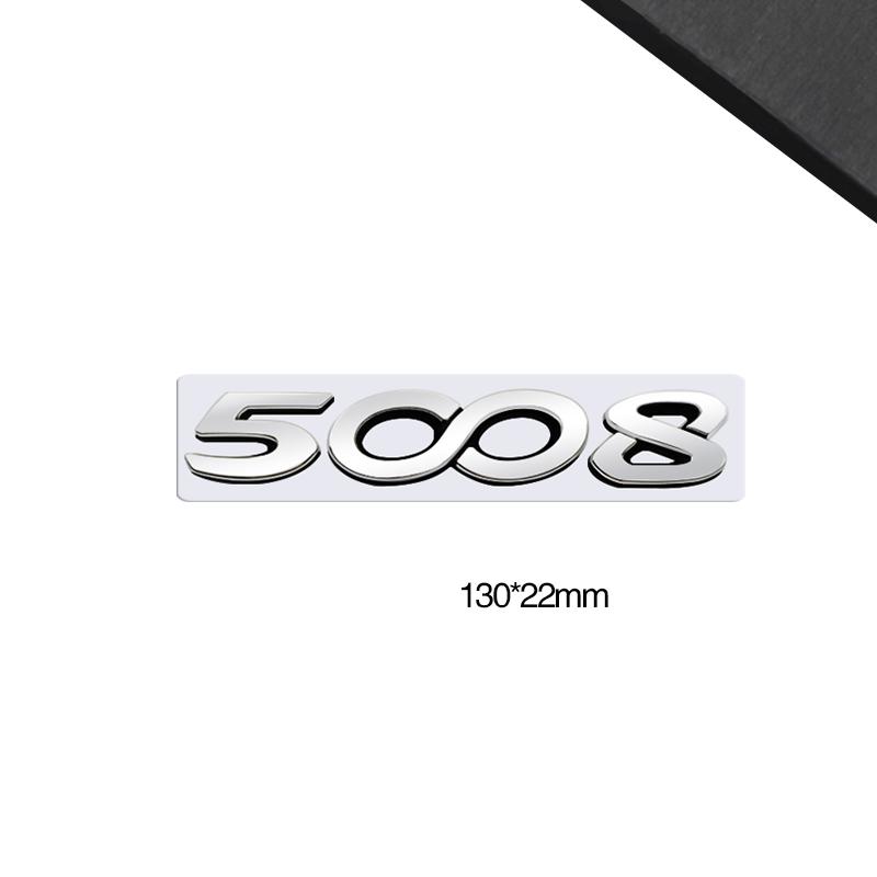 3D-Styling Für RCZ 407 408 508 2008 3008 4008 5008 107 WMBD6 Metall-Emblem Auto-Buchstaben Heckklappen-Aufkleber Abzeichen Auto-Zubehör