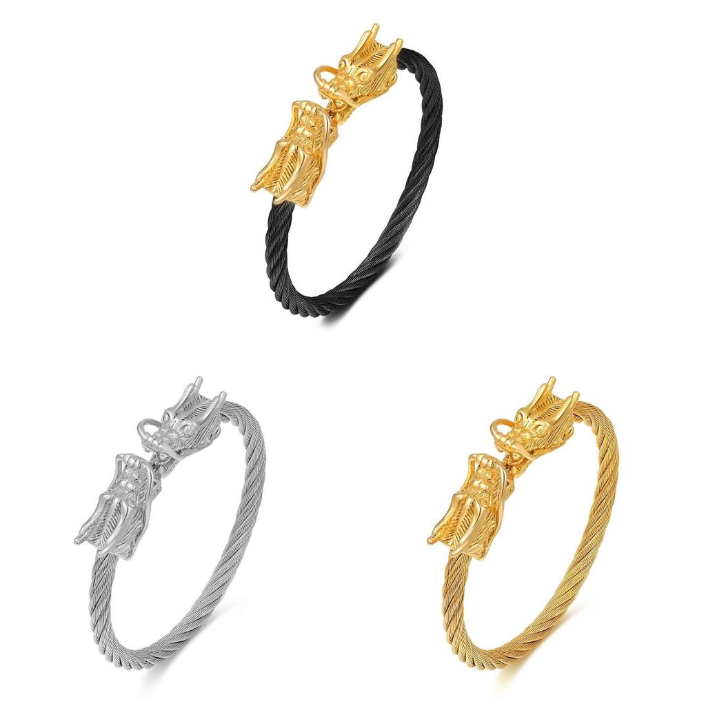 Titanium Steel Animal Bracelet With Open Cuff For Men And Women Fashion Accessory