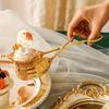 1PC Multifunctional Zinc Alloy Metal Spoon Salad Clip Exquisite Party Self-service Clip Tray Cake Birthday Party Tableware Clip