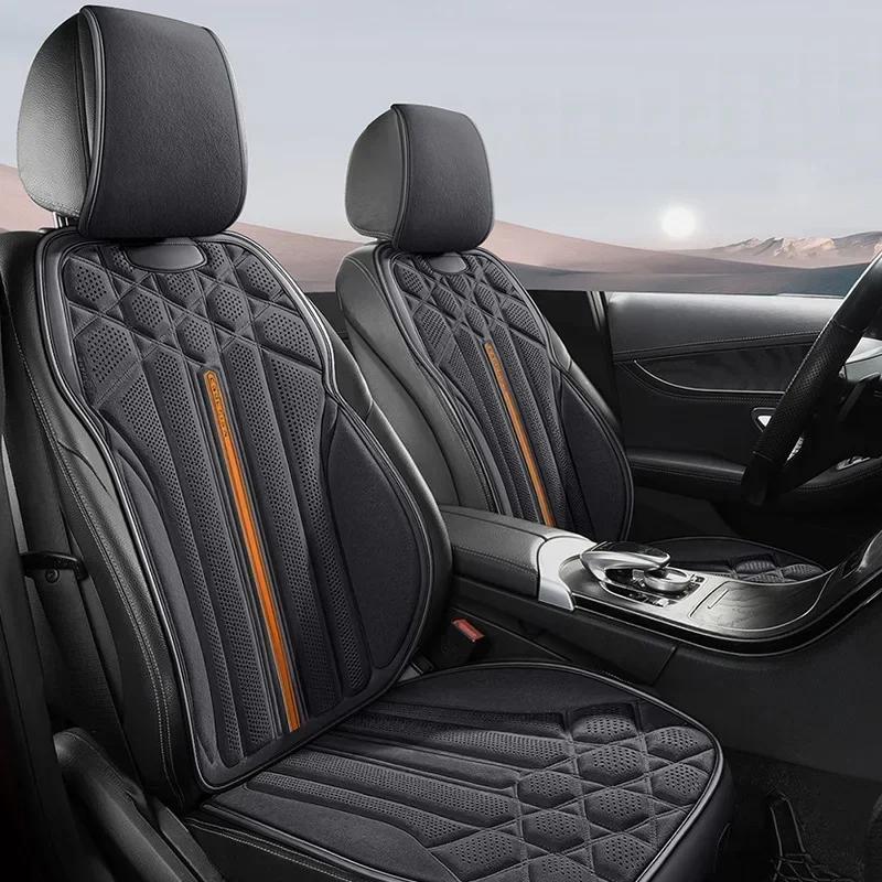 

Universal Car Seat Cover Soft Suede Driver s Seat Support Cushion Breathable Anti-slip Protective Mat Car Interior Accessories
