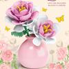 DIY MOC Flowers Bouquet Rose Sunflower Succulents Bonsai Vase Gardens Romantic Building Blocks Model Bricks Kids Sets Kits Toys