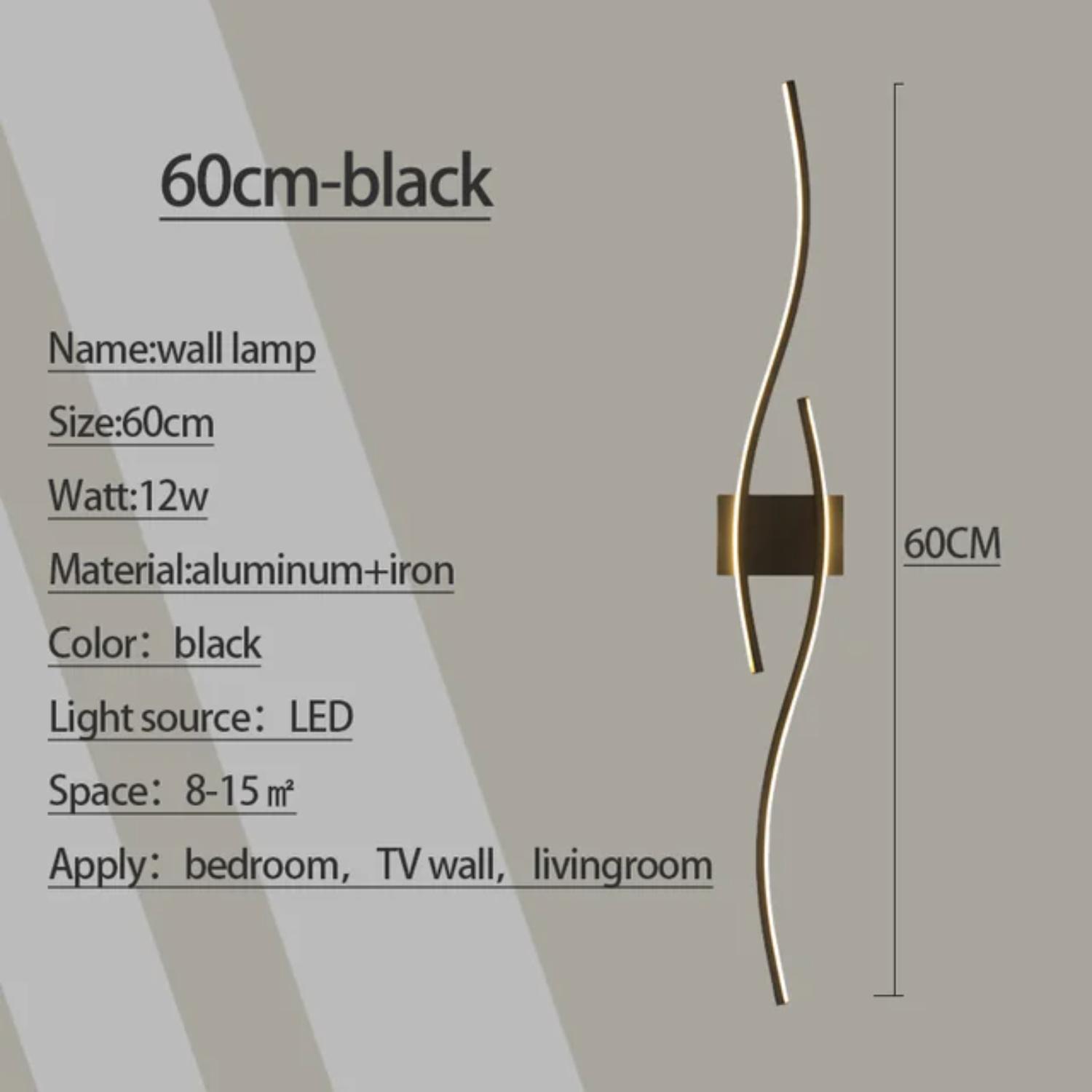

Новый стильный и современный светодиодный настенный светильник с современным дизайном в форме буквы S, идеально подходит для освещения прохода и гостиной, лампа 18 Вт arm White 2700-3500K