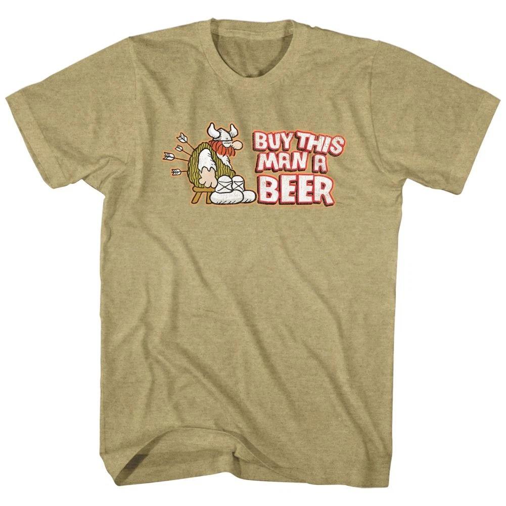 Hagar The Horrible - Buy This Man A Beer - Short Sleeve - Heather -  - T-Sh 110