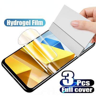 3 ks Hydrogelová fólie pro Xiaomi Redmi Note 10 8 7 9s 9 Pro Ochranná fólie na displej pro Poco X3 M3 X3 Pro NFC F3 Plně ochranná fólie