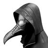 Grappig Middeleeuws Pestdoktersmasker Leer Zwart Snavelmasker Dokter Halloweenmasker Steampunk PU Vogels Cosplay Doctour De Peste