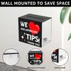 Acrylic Tips Box with Money Slot Tips jar with Lock Suggestion Donation Ballot Box for Salon Bar Coffee Shop Restaurant Counter