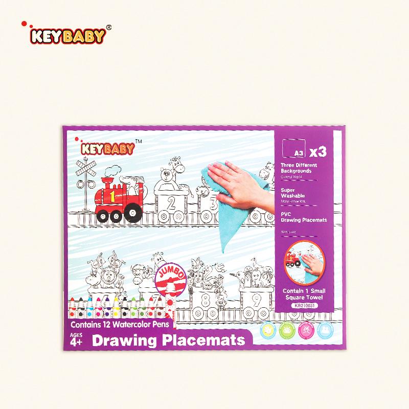 Keybaby Sihirli Su Çizim Kitabı: Çocuklar İçin Anında Ortaya Çıkan Renk Değiştiren Eğitici Kitap