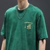 American Heavy Men'S Short-Sleeved T-Shirt Pure Cotton Printing Trendy Brand Thin Loose Large Size Men'S T-Shirt