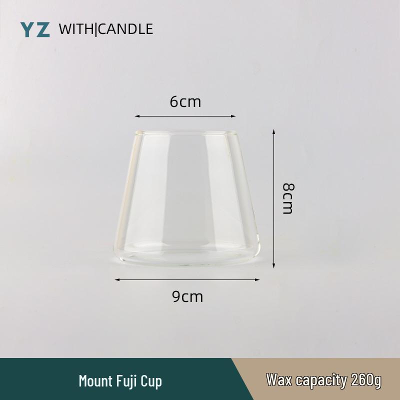 Handmade Frosted Glass Scented Candle Cup - Creative DIY Wax Container