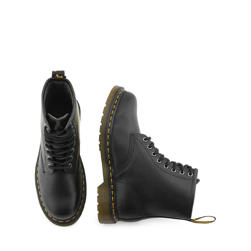 Dr. Martens Leather Comfortable Trendy Versatile Mid-Calf Boots Unisex Boots Black 32131001