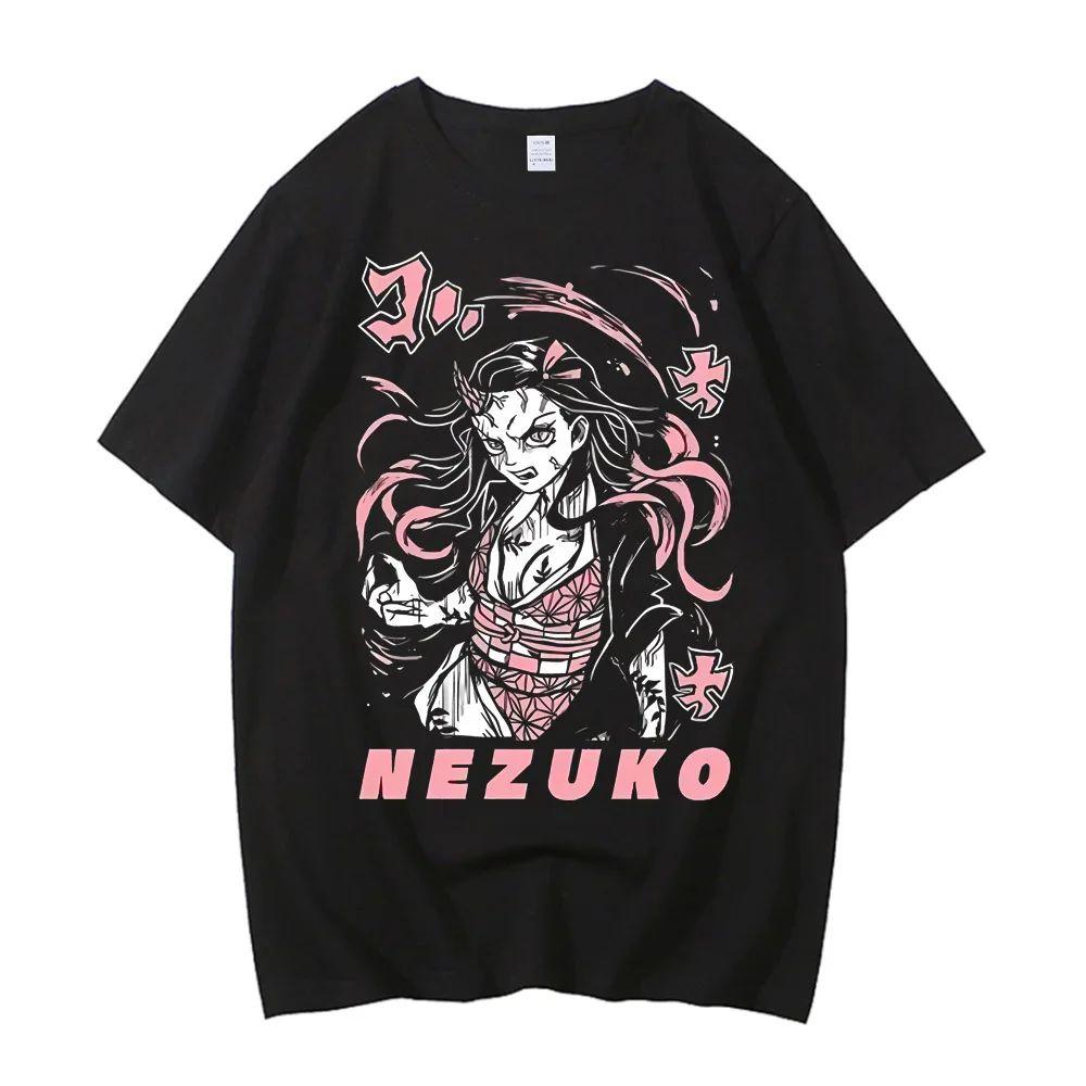 High Street Clothing Harajuku Casual T-Shirt Anime Printed Cotton T-Shirt High Quality Anime Graphics T-Shirt Casual Top Unisex
