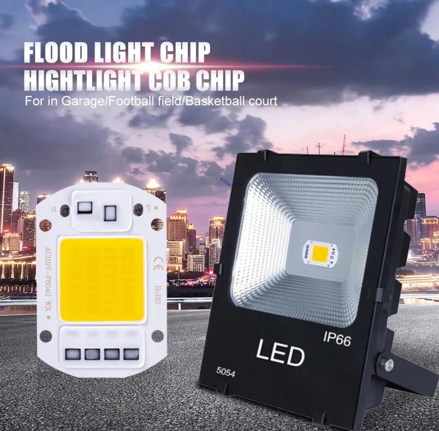 10 Adet 50W 30W 20W LED COB Çip 220V LED Çip Akıllı IC Sürücüye Gerek Yok Diyot Çip Boncukları Projektör Spot DIY Aydınlatma İçin