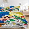 3pcs Crayon Shin-chan Duvet Cover Set - Soft & Breathable Bedding, Includes 1 Duvet Cover and 1/2 Pillowcases (No Insert) yy251107185