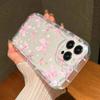 Clear Cream Case Bow Pattern Print Phone Case For Samsung Galaxy S26 S24 S25 S23 Ultra S22 S21 S20 Plus FE A35 A55 Soft Cover