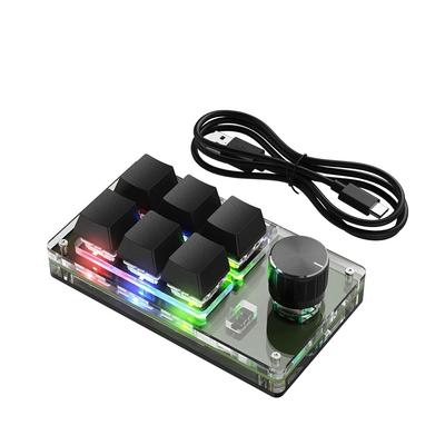 Programmierung, Makro, Gaming, USB, benutzerdefinierte Tastatur, BT, Lautstärkeregler, Photoshop, Hotswap-Sockel, Tastatur, mechanisch, blauer Schalter, 9 Tasten