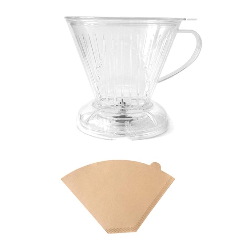 Кофеварка ручного заваривания для кухни и путешествий Портативная кофеварка-дриппер и фильтры для офиса и путешествий