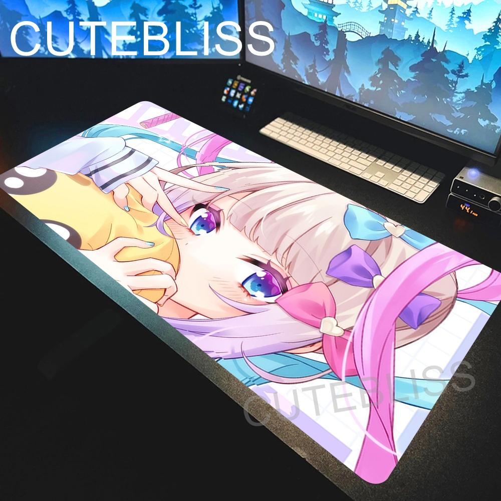 Kawaii Girl Angel Needy Streamer Overload Mouse Pad NonSlip Rubber Base Soft Cloth Desk Mat Office Computer Stitched Mousepad