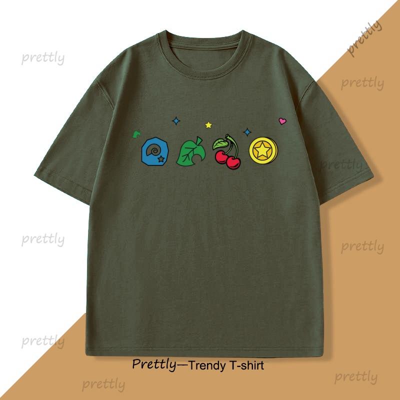 Animalcrossing Tshirt Unisex Unisex Gamer Graphic Tees Tshirt Cotton High Quality Printed Tshirts Tee Loose Short Sleeve Clothes