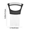 Black Onion Cutter Holder Full Grip Handle Meat Tenderizer Vegetables Cutting Fork  Fruit Slicing