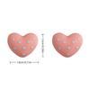 Polka Dot Heart Dot Stud Earrings Colorful Stud Earrings Elegant Heart Earrings  Women