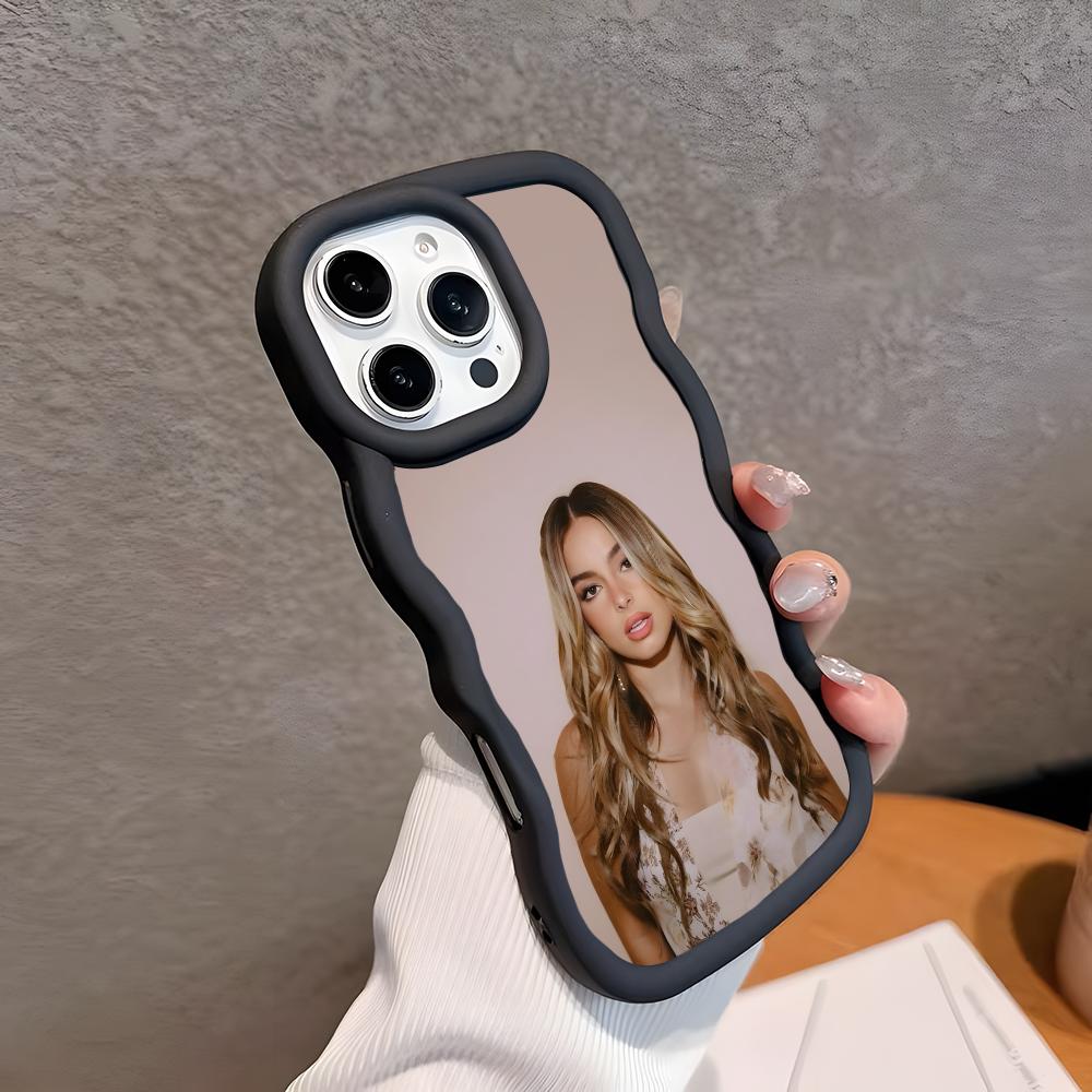 Addison Rae Handyhülle für iPhone 17 16 15 14 13 12 11 Air Pro Max Plus Welle Kante TPU Bunte Hülle Hülle Hübsch Luxus