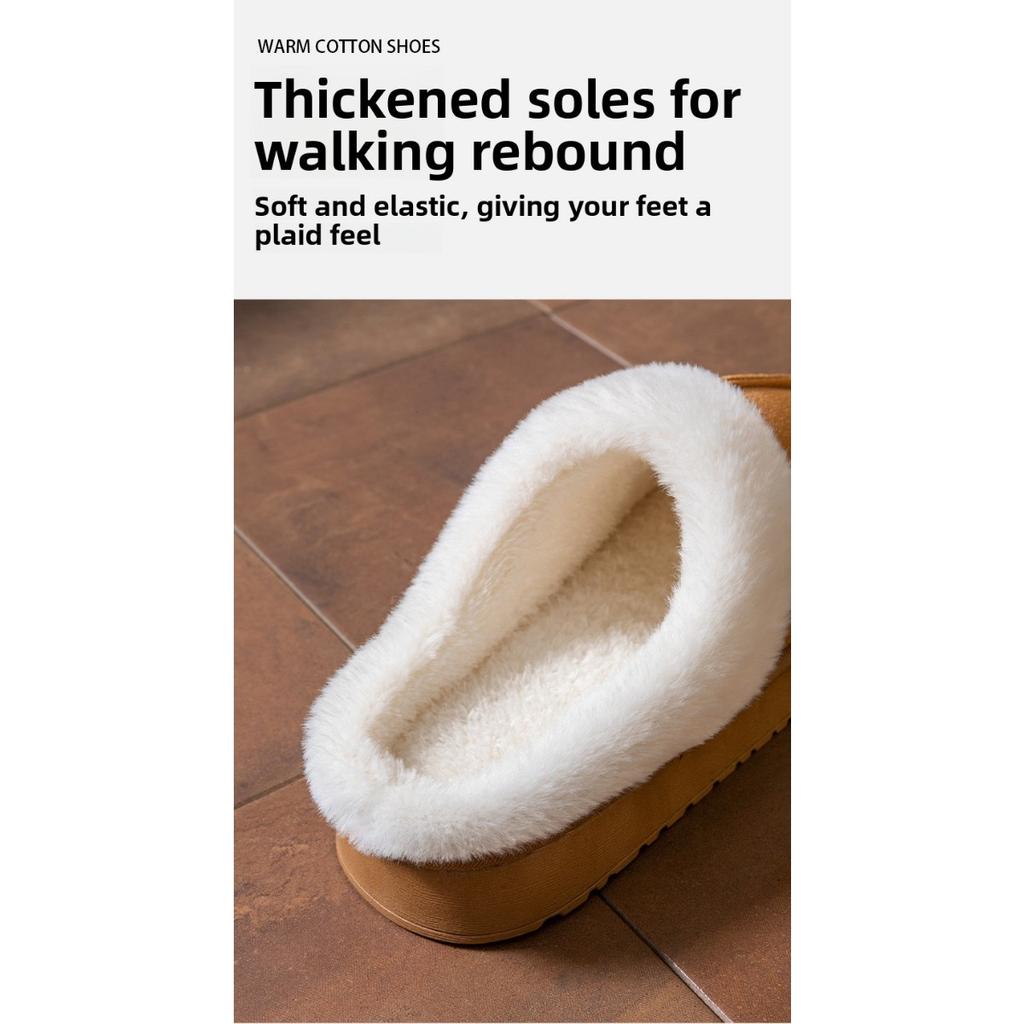 Unisex Couple Slippers, Winter Home Comfort In Fluffy Slippers with Soft Plush Upper and Comfortable