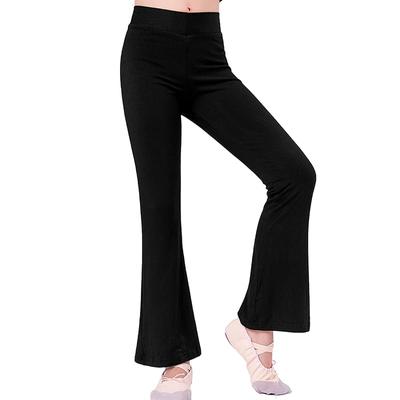 Merrytutu Jazz Pants, Ballet, Stretch, Dance, Black, Kids', Black, Long Pants, Stretch, Bootcut, Black, Adult, Women's [Free Size Exchange] (JP,