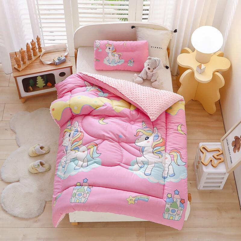 

Brangdy Kids Pink Pony Cartoon Quilt