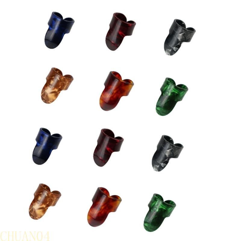 A1A2 12Pcs Flat Thumbpicks Guitar Plectrums Picks Finger Picks for Fingerstyle Acoustic Guitar Banjo or Ukulele Enduring