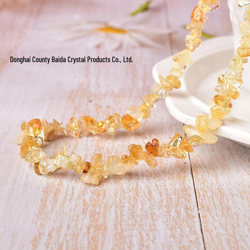 

Набор ожерелья и браслета из натуральных кристаллов - Полуфабрикаты для бисероплетения