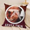 Aphex Twin Richard D James Kissenbezug aus weichem Plüschstoff, doppelseitig bedruckt, Sofakissenbezug für alle Jahreszeiten, Heimdekoration