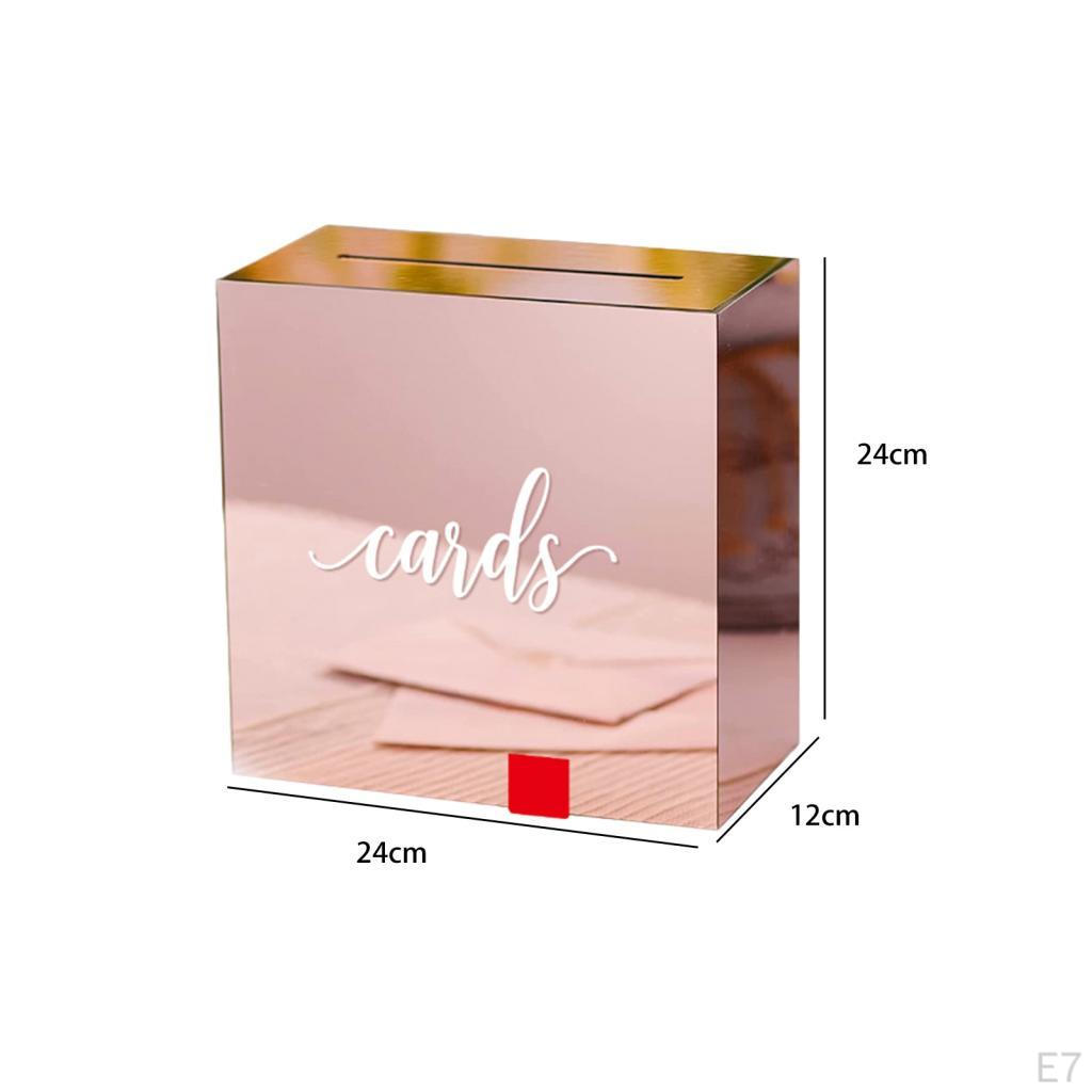Acrylic Wedding Money Box Large Envelope Gift Card for Reception