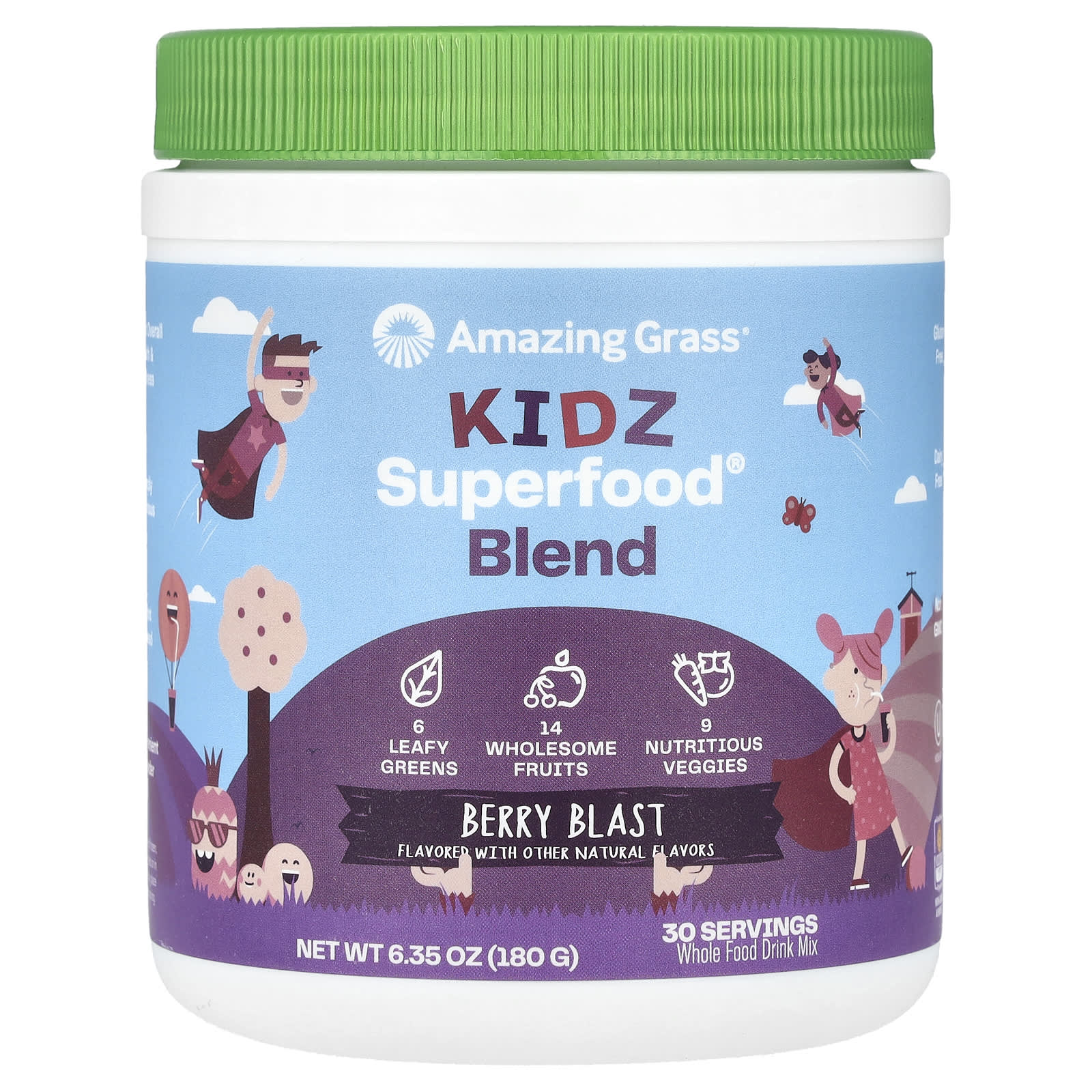 

Kids Superfood, Berry Blast, 6.35 Oz (180 G)